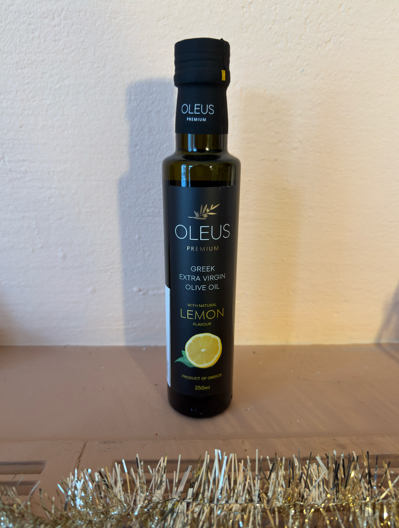 OLEUS griechisches Olivenöl extra nativ mit Zitronen Geschmack 250ml
