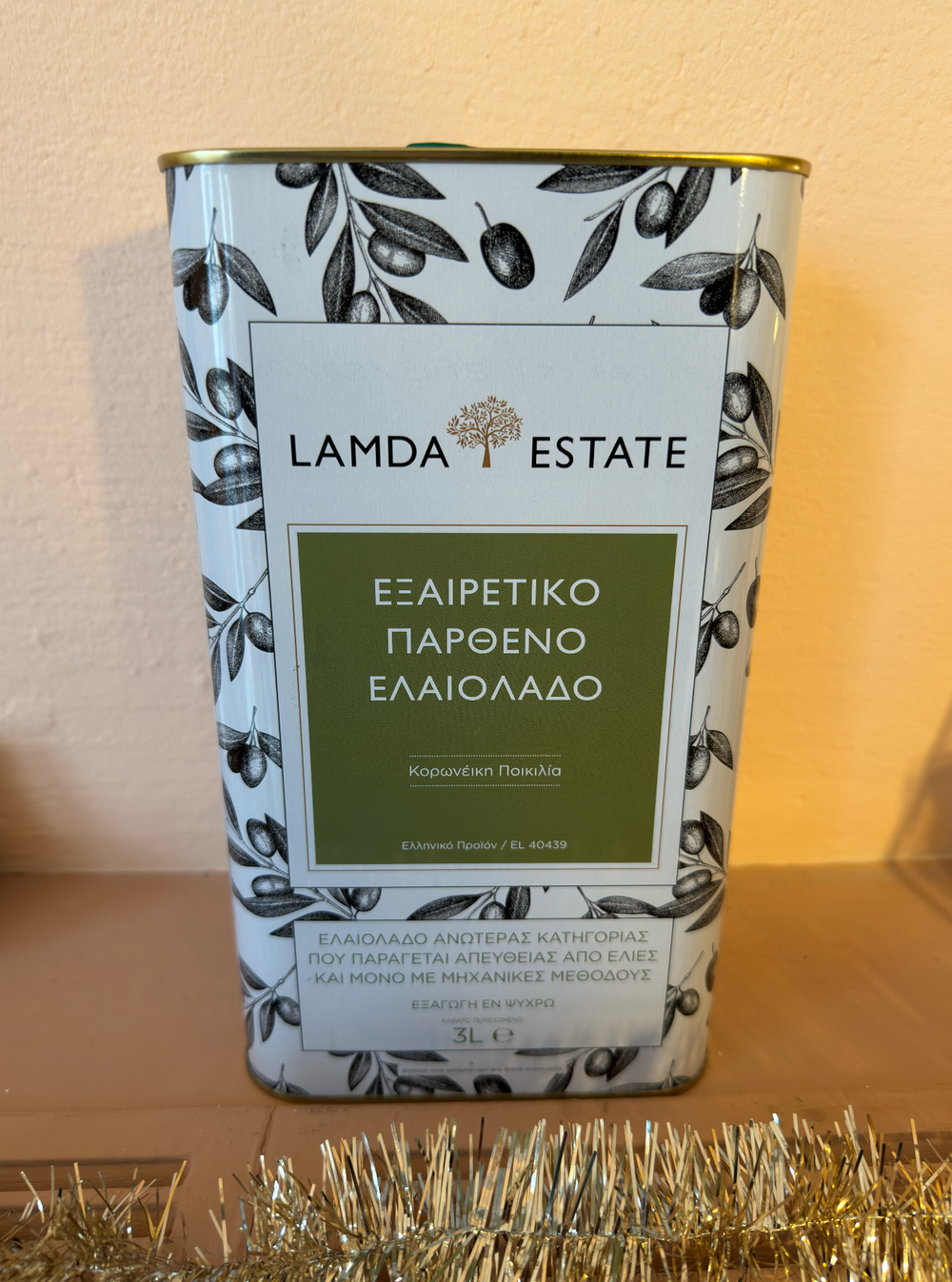 Lamda Estate Griechisches Olivenöl extra nativ 3l